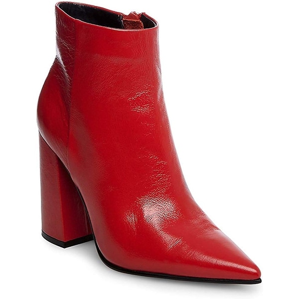 Justify Ankle Boot, Red Leather 