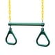 preview thumbnail 10 of 16, Gorilla Playsets 17-inch Trapeze Bar with Rings Yellow