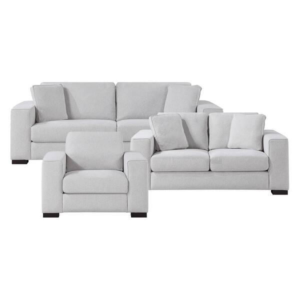 Mason 3Piece Fabric Living Room Sofa Set Bed Bath & Beyond 37316190