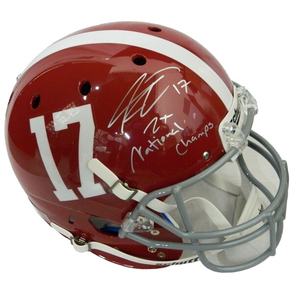Kenyan Drake Alabama Crimson Tide Schutt Fullsize Replica Helmet W2x National Champs