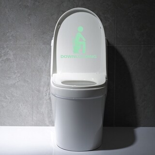Walplus Peel and Stick Glow In The Dark Toilet Wall Stickers Home Room Decor
