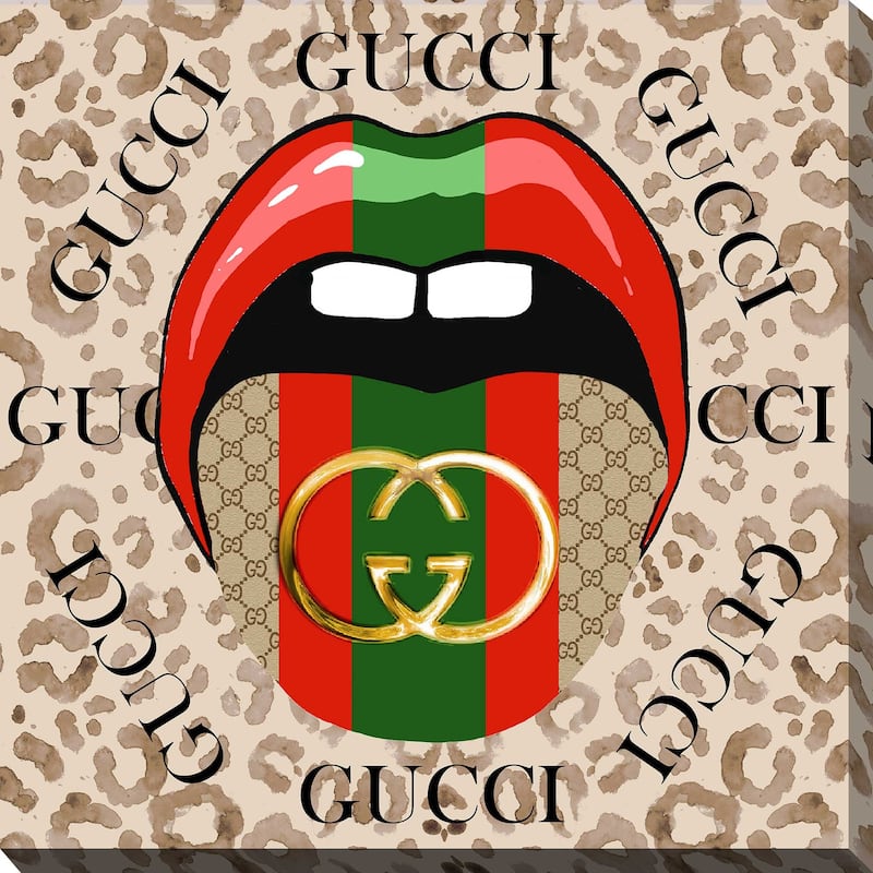 "Gucci Tongue" by Jodi Print on Canvas