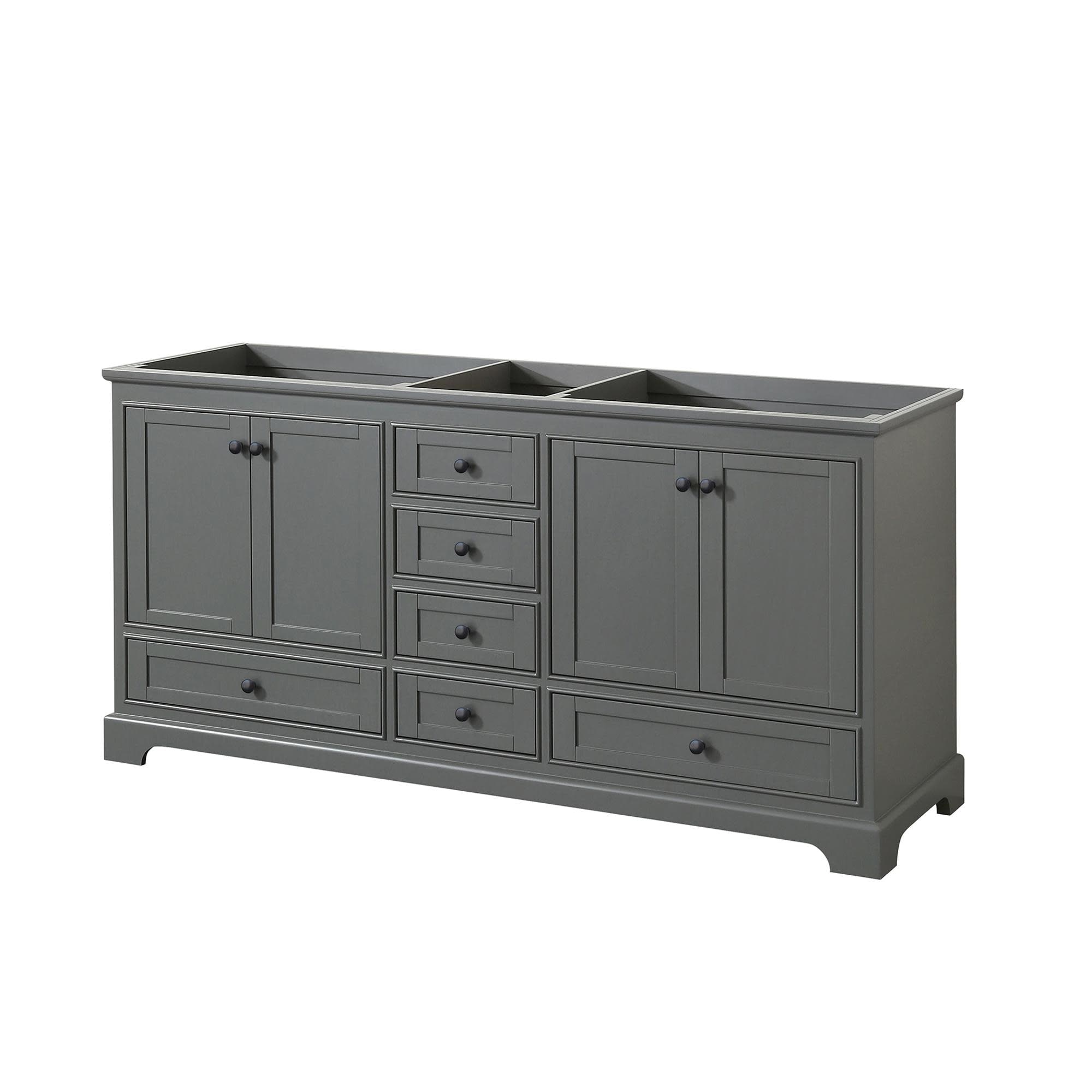 Wyndham Collection Deborah 71" Free Standing Double Wood Vanity