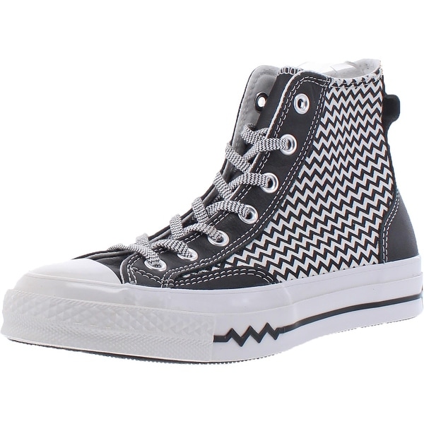black converse leather womens
