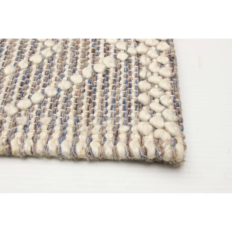ECARPETGALLERY Braid weave Sienna Tan Wool Rug - 5'2 x 7'7