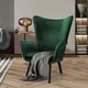 preview thumbnail 26 of 92, Upholstered Wingback Armchair Leisure Accent Chair, Single - 40.55" H x 28.34" W x 33.1" D