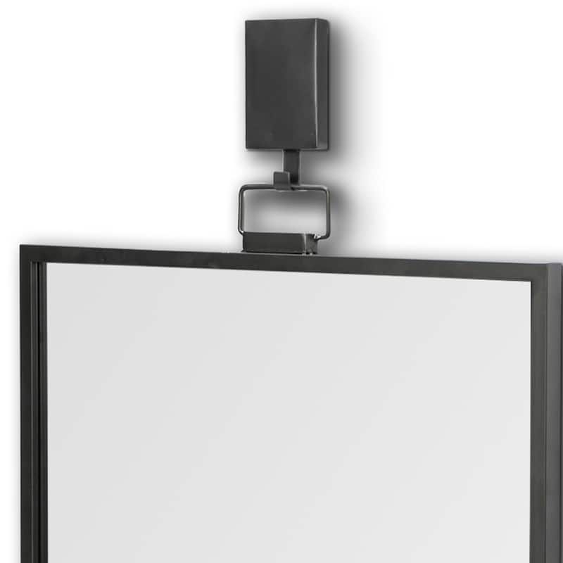 HomeRoots 44" Gunmetal Metal Framed Accent Mirror - 24.8L x 1.2W x 43.8H