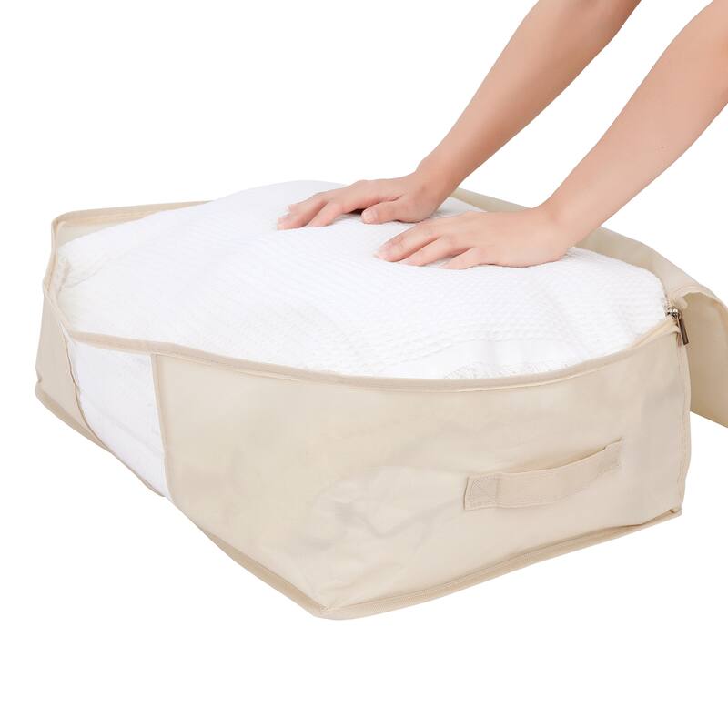 1 Pack Clothes Storage, Storage Bags, Moving Bags for Clothes, Comforters, Closet Organizers and Storage with Handles