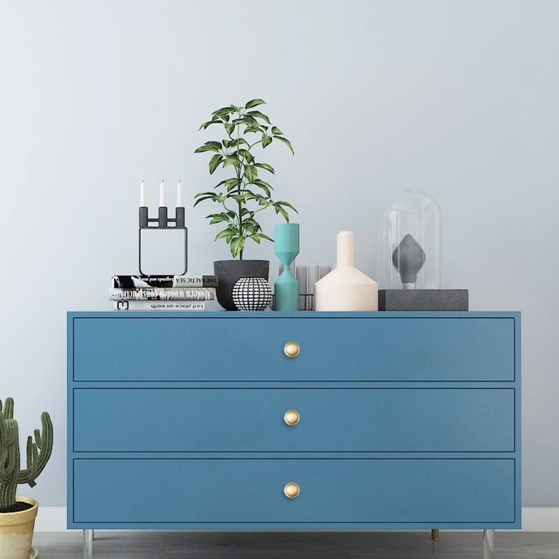 Utopia Alley Lyon Cabinet Ring Pull Knob -Polished Gold Drawer Pull Knobs 0.87"