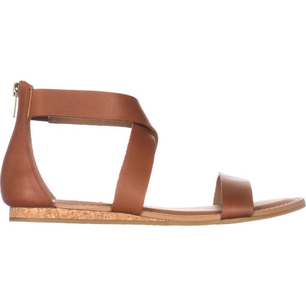 Steve madden halley cognac leather sandals discount