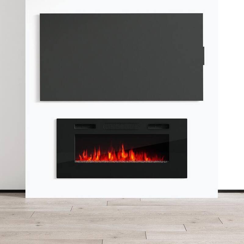 EFire1 40-inch Recessed Wall-mounted Electric Fireplace Heater