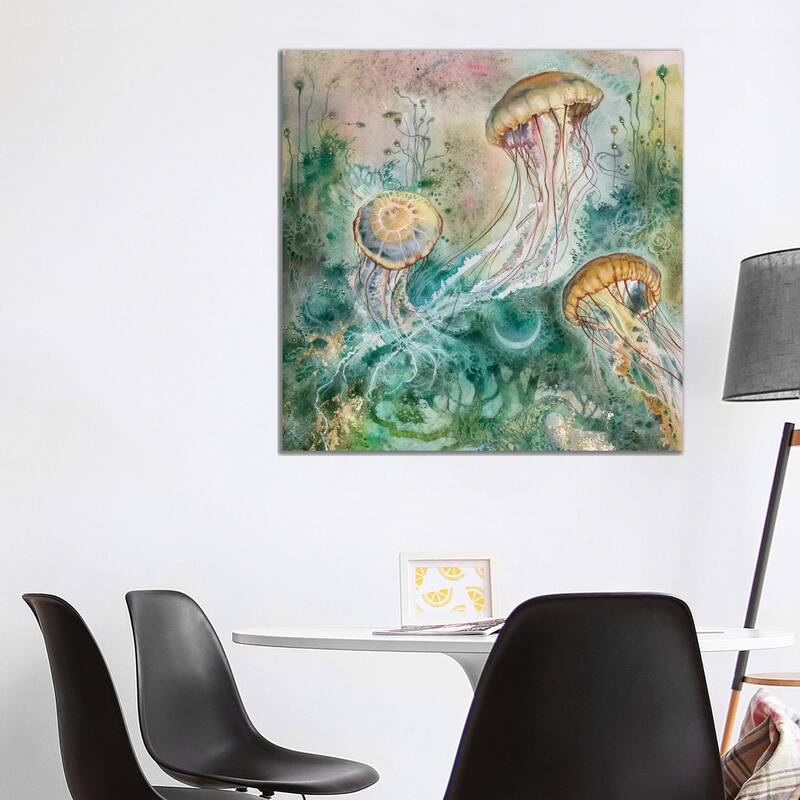 iCanvas "Jellyfish" by Stephanie Law Canvas Print - 37x37x1.5