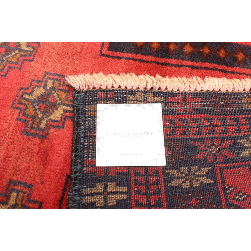 ECARPETGALLERY Hand-knotted Teimani Red Wool Rug - 2'10 x 5'1