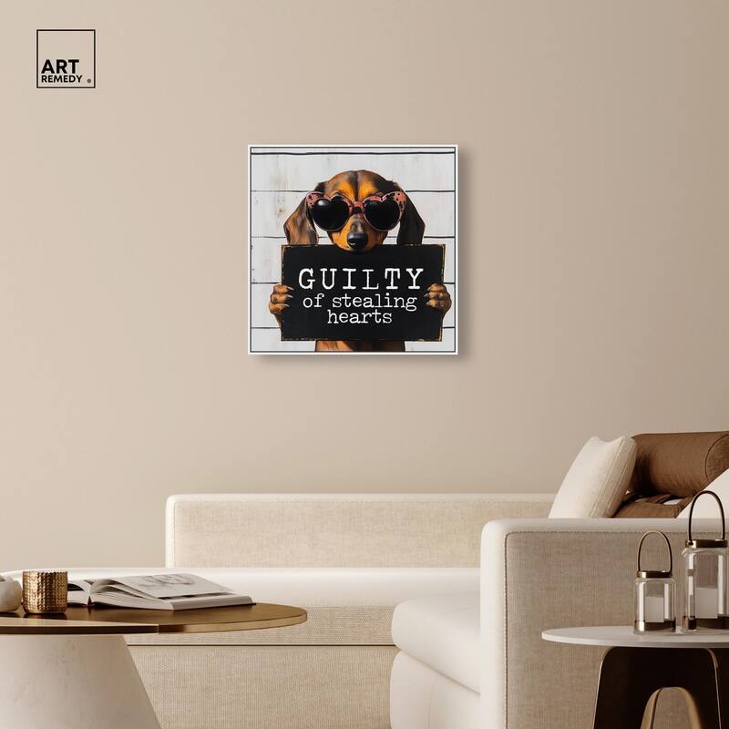 Guilty of Stealing Hearts Canvas by Art Remedy