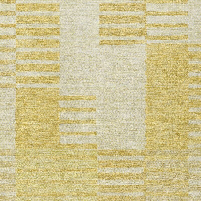 HomeRoots Striped Transitional Rectangle Outdoor Rug