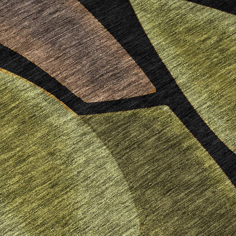 Machine Washable Indoor/ Outdoor Modern Hays Chantille Rug