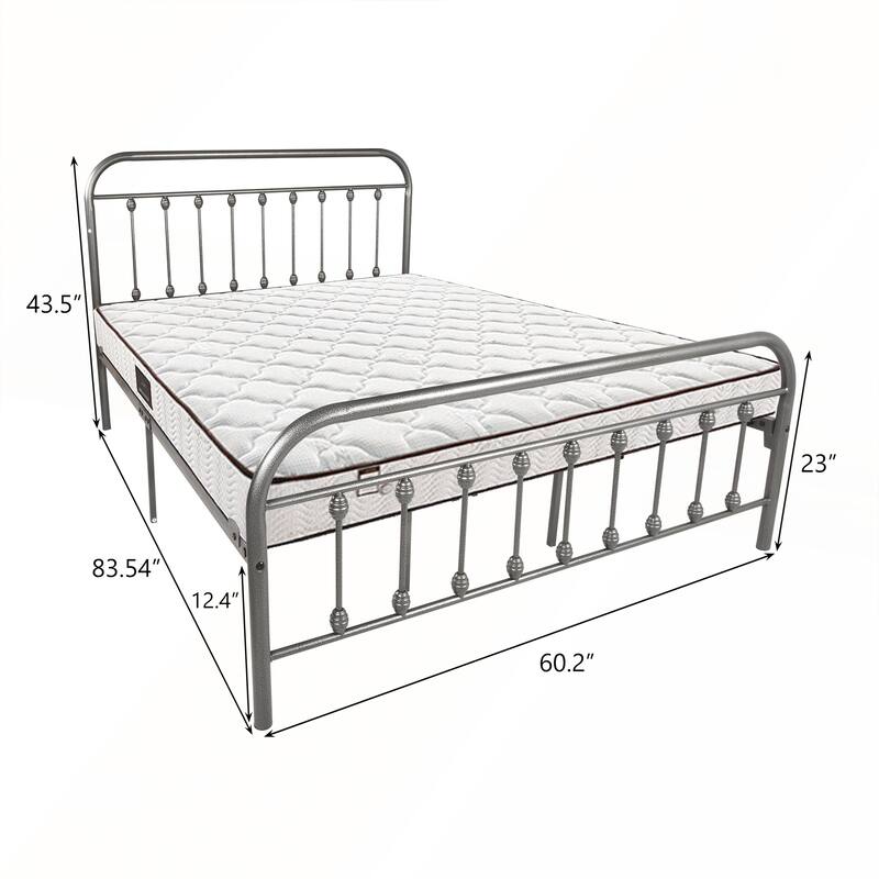 Queen Size Metal Platform Bed Frame