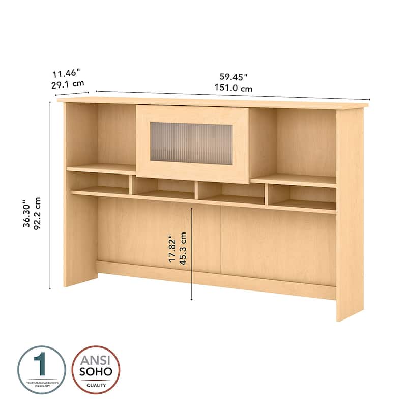 Cabot 60W Hutch by Bush Furniture