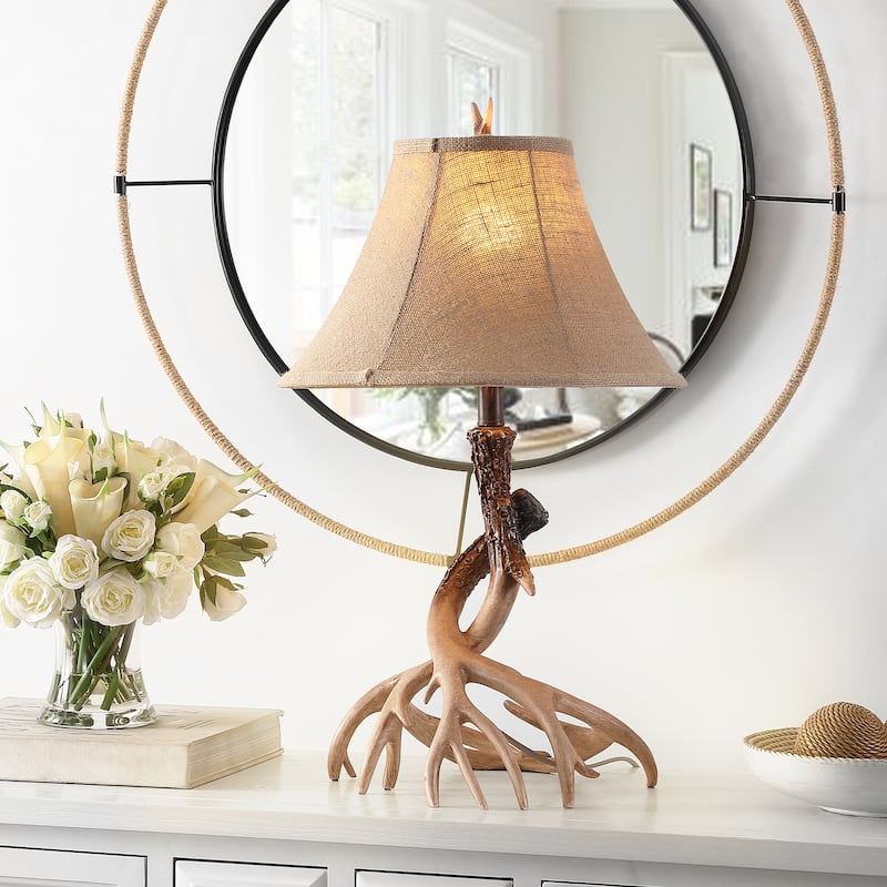 SAFAVIEH Lighting Windy 26-inch Faux Antler Table Lamp (Set of 2) - 15" W x 15" L x 25.5" H - 15Wx15Dx26H