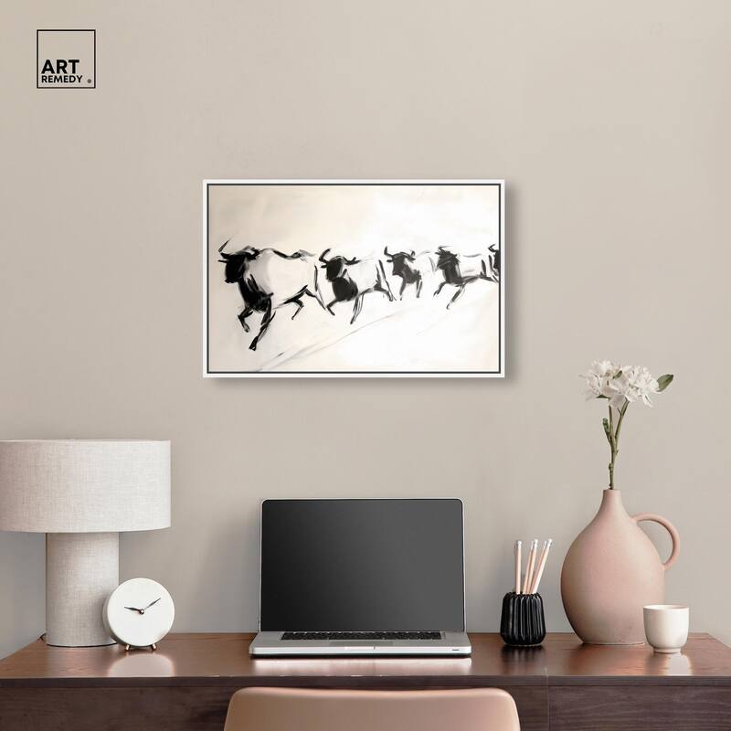 Bovine II Canvas by Art Remedy