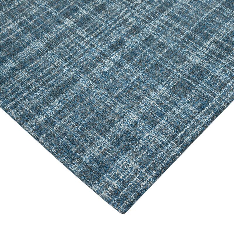 HomeRoots Plaid Transitional Rectangle Area Rug