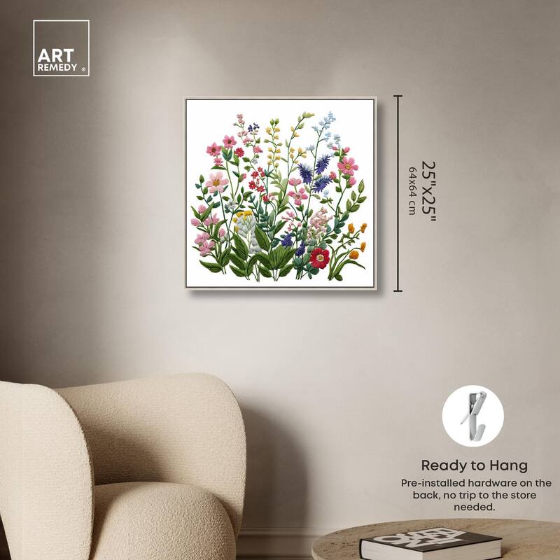 Wildflower Patch II Canvas by Art Remedy