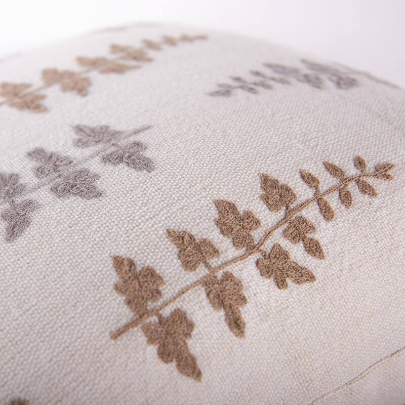 Rizzy Home Modern Botanical Throw Pillow