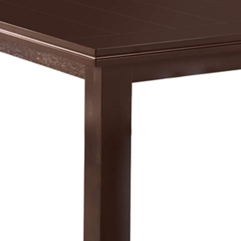 Rectangular Semi-Formal Wooden Dining Table, Cappuccino Brown