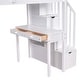 preview thumbnail 14 of 43, Twin Loft Bed with Desk, Shelves and 4 Drawers, Space-Saving Loft Bed with Stairs, Safety Rails, Guardrail and Pine Wood Frame