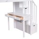 preview thumbnail 15 of 17, Twin Size Loft Bed with Storage, Desk & Stairs - Wooden Bed with Shelves