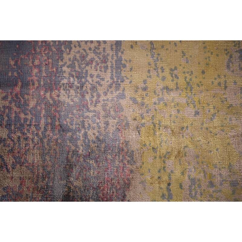 Abstract Modern Area Rug Handmade Wool Carpet - 5'5" X 7'9"