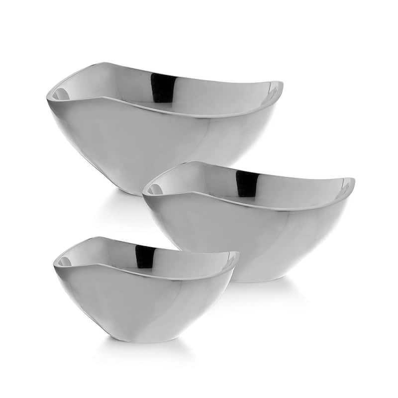 Nambe Tri Corner Bowl Silver