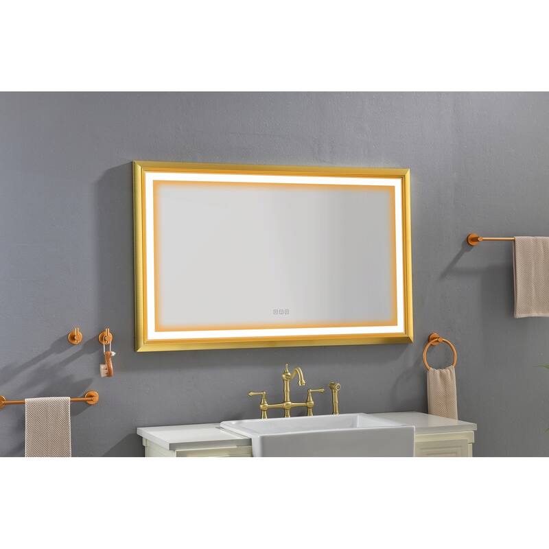 LED Bathroom Mirror with Aluminum Frame