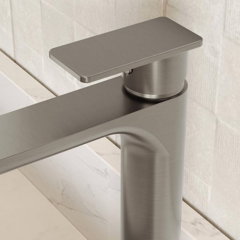 GRANDJOY Modern Vessel Sink Faucet with Spot Resistant Surface