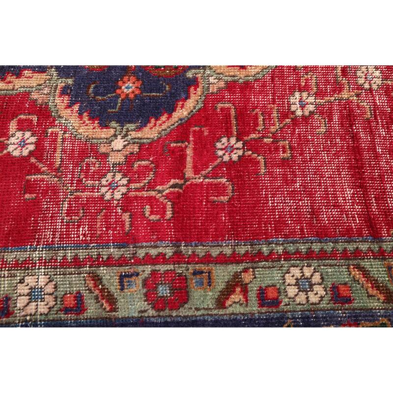 ECARPETGALLERY Hand-knotted Antalya Vintage Red Wool Rug - 6'7 x 10'2