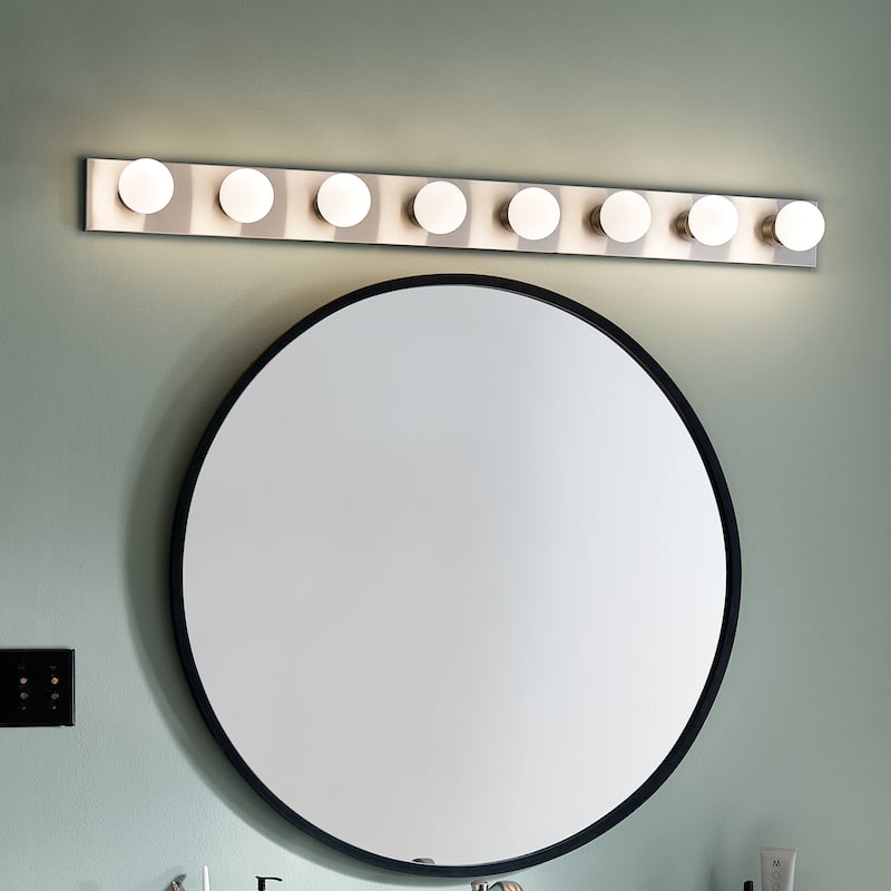 Kichler Lighting Utilitarian 8-light Brushed Nickel Linear Bath/Vanity Light