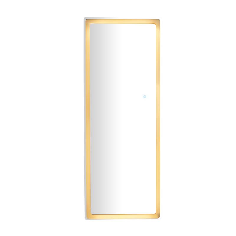 Clear Glass Modern Rectangle LED Mirror