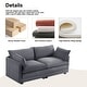 preview thumbnail 129 of 150, Corduroy Sectional Sofa with Removable Ottomans & Ultra-soft Cushions for Living Room & Bedroom