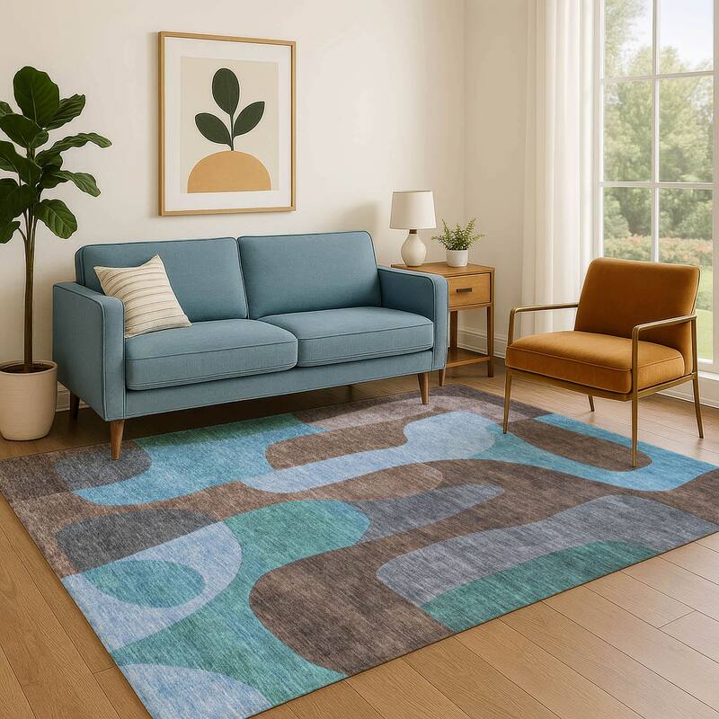 Premium Washable Super Soft Contemporary Siena Mayfield Rug