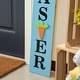 preview thumbnail 15 of 21, Glitzhome 42"H Wooden Welcome Easter Porch Sign with Bunny Ears Wall Decor Indoor Outdoor