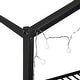 preview thumbnail 13 of 11, Black Twin Size Metal Wood House Bed Frame with Shelves and Lights for Kids