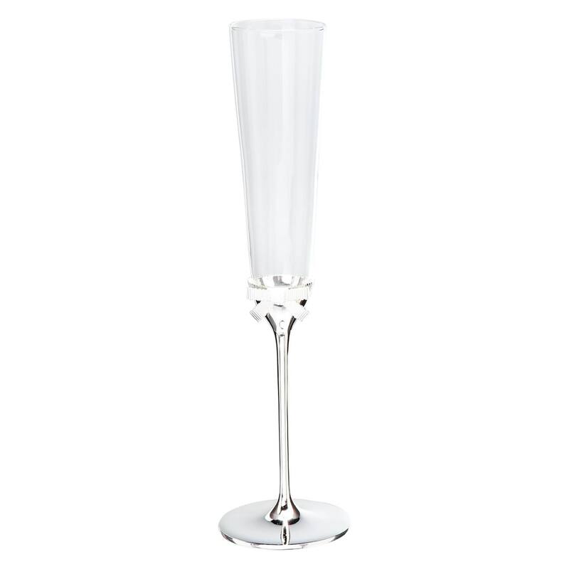 Kate Spade New York Grace Avenue Champagne Toasting Flute, 2-Piece, Clear
