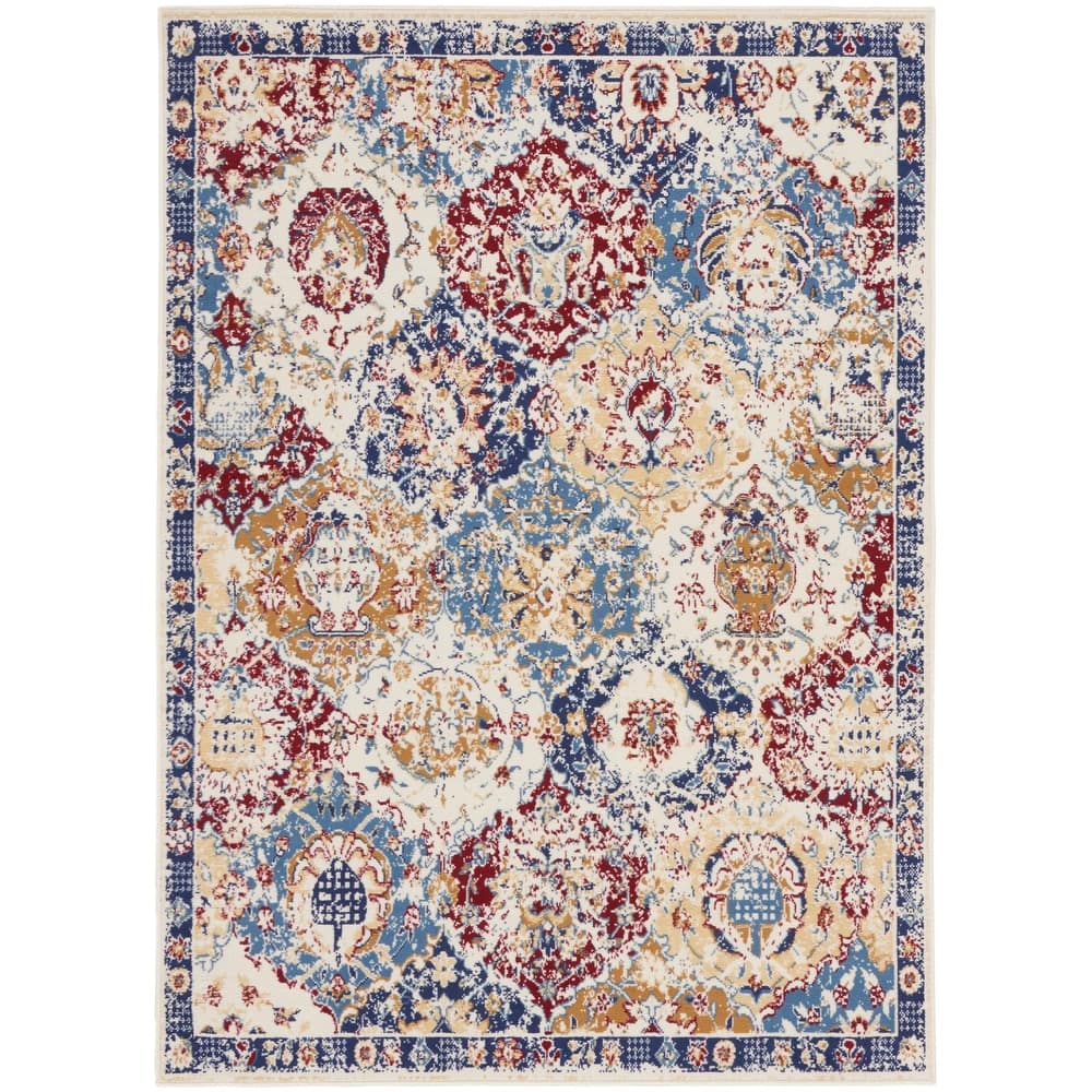 Nourison Grafix Vintage Boho Persian Border Area Rug