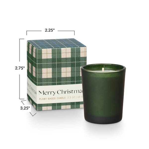 dimension image slide 12 of 14, ILLUME Noble Holiday Balsam & Cedar Candle