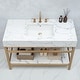 preview thumbnail 23 of 150, Ecija Bath Vanity, Metal Support with Composite Stone Top, no Mirror