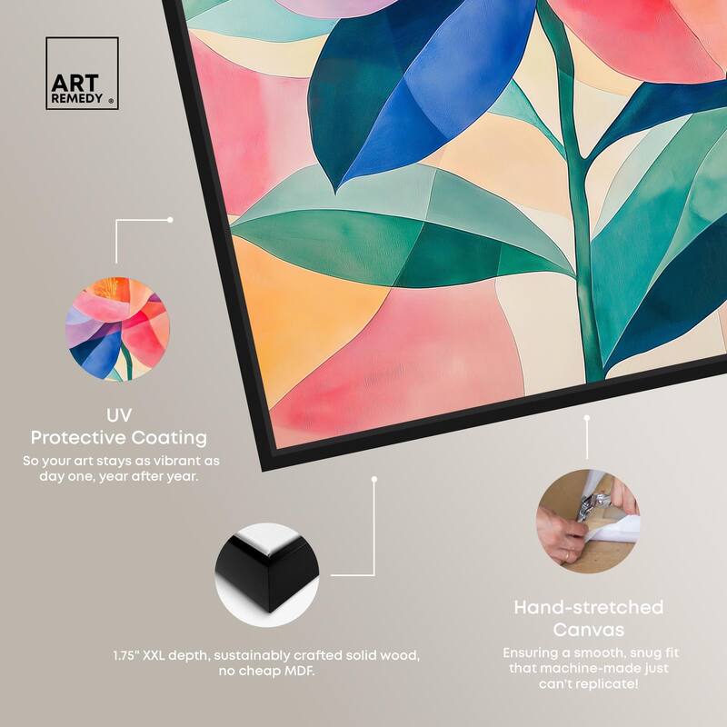 Ail Geofloral II Canvas by Art Remedy