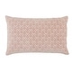 preview thumbnail 17 of 19, Lorient Trellis Lumbar Pillow 13"X21" Cover Only - Blush/Silver