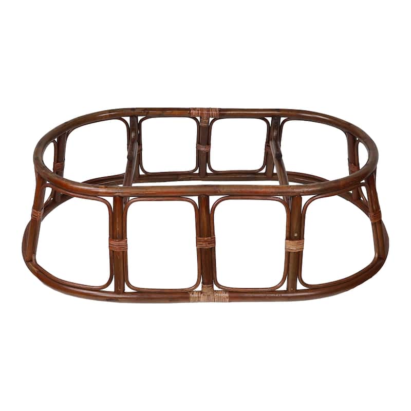 Bali Rattan Double Papasan Chair with Tapestry Cushion