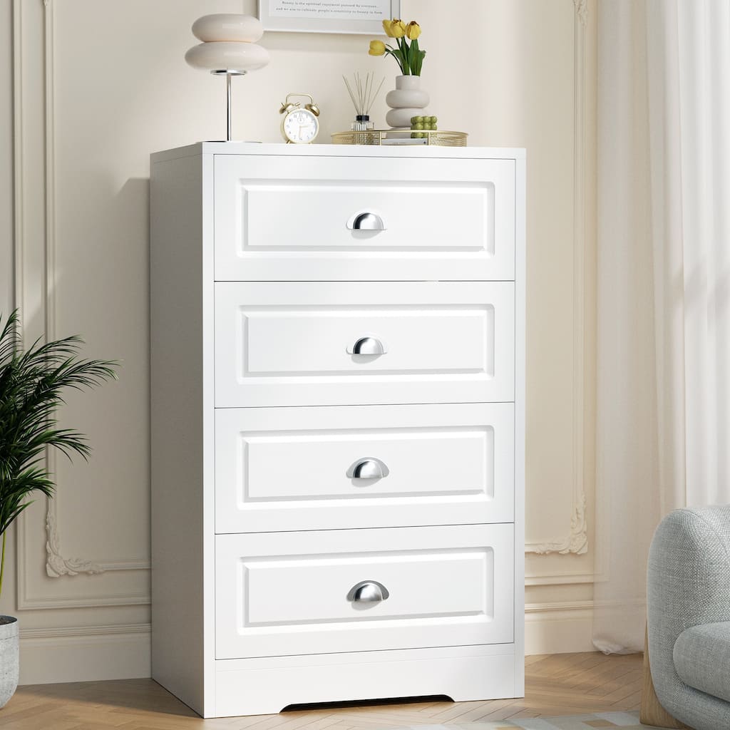 4-Drawer Wood Dresser, Dresser Organizer