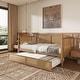 preview thumbnail 26 of 40, Wooden Rattan Daybed with 2 Drawers or Trundle
